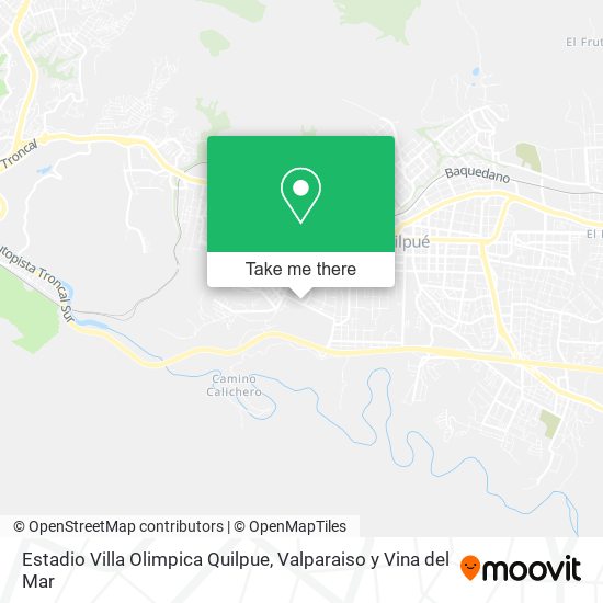 Mapa de Estadio Villa Olimpica Quilpue