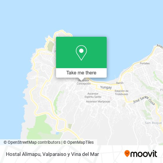 Hostal Alimapu map