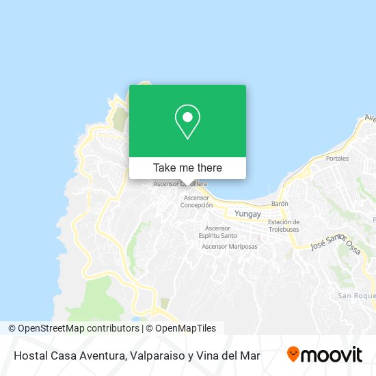 Hostal Casa Aventura map