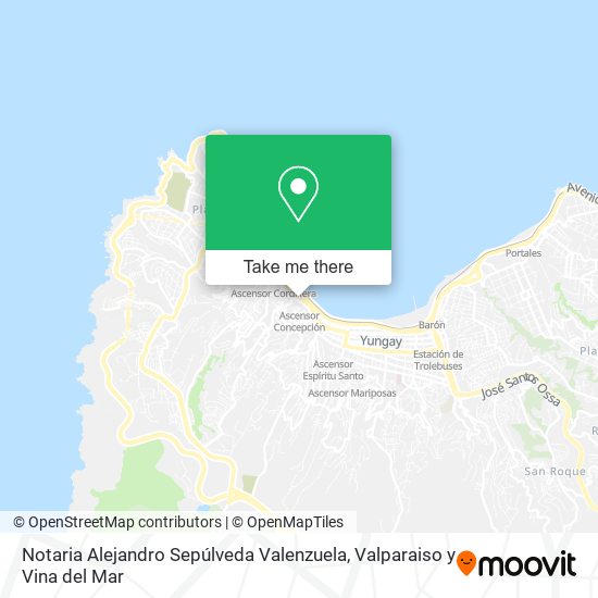 Mapa de Notaria Alejandro Sepúlveda Valenzuela