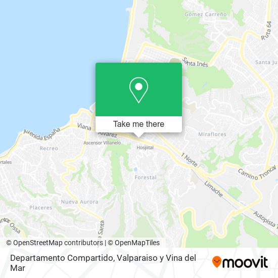 Departamento Compartido map