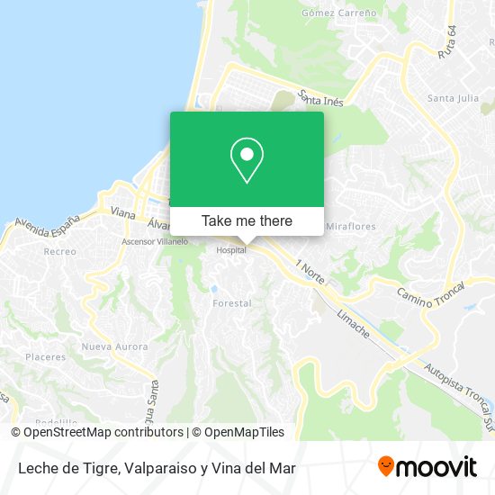 Leche de Tigre map