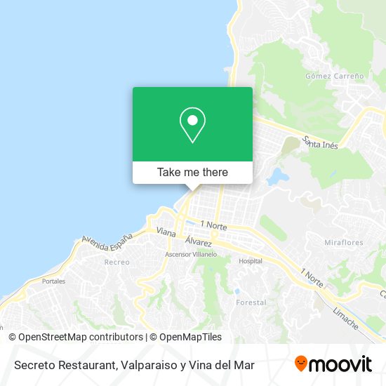 Secreto Restaurant map