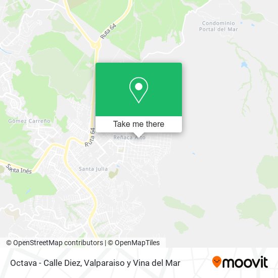 Octava - Calle Diez map