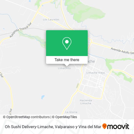 Oh Sushi Delivery-Limache map