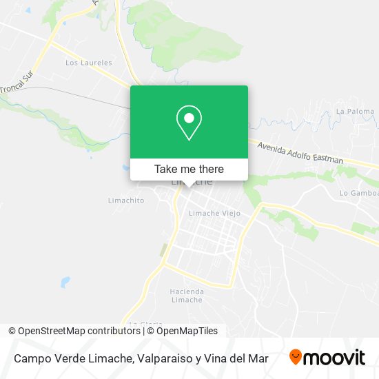 Campo Verde Limache map