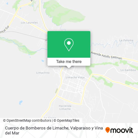 Mapa de Cuerpo de Bomberos de Limache