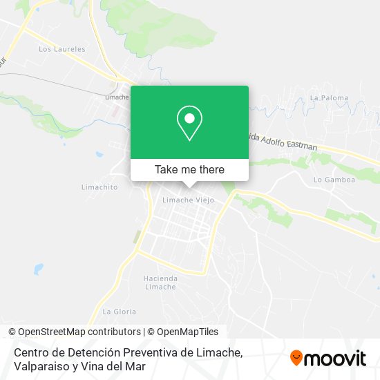 Centro de Detención Preventiva de Limache map