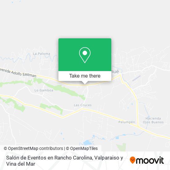 Mapa de Salón de Eventos en Rancho Carolina