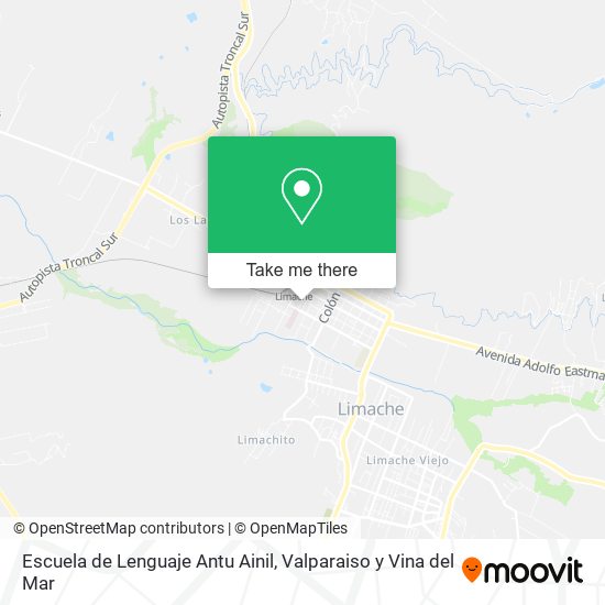 Escuela de Lenguaje Antu Ainil map