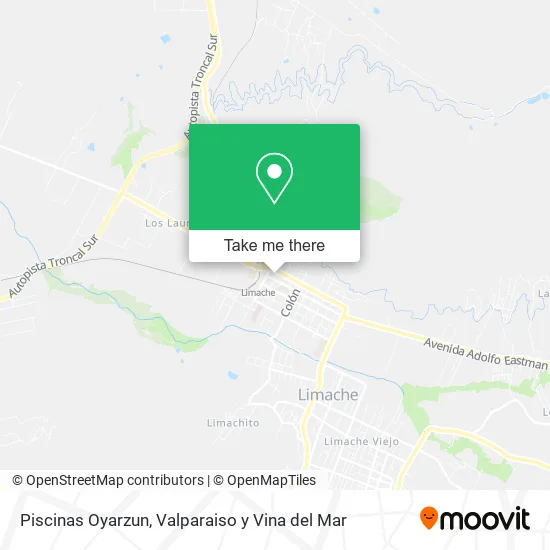 Piscinas Oyarzun map