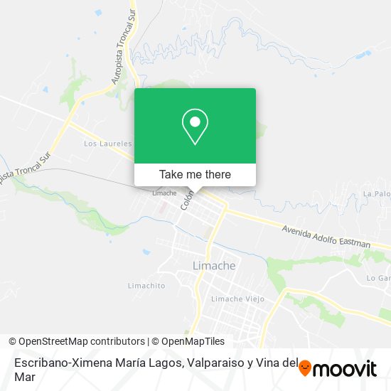 Escribano-Ximena María Lagos map