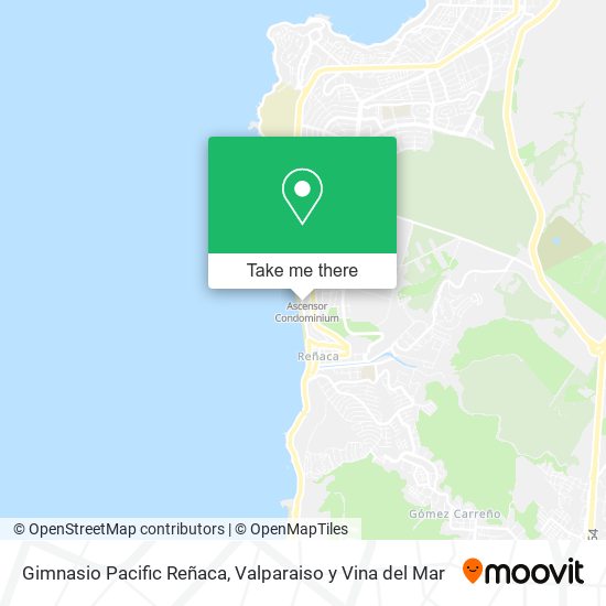Gimnasio Pacific Reñaca map