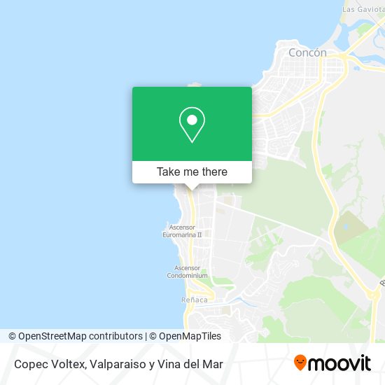 Mapa de Copec Voltex
