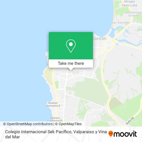 Mapa de Colegio Internacional Sek Pacífico