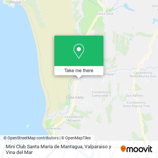 Mapa de Mini Club Santa María de Mantagua