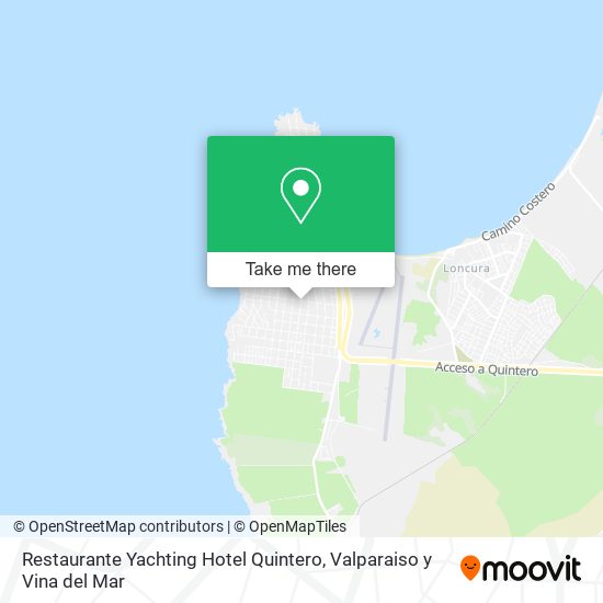 Restaurante Yachting Hotel Quintero map