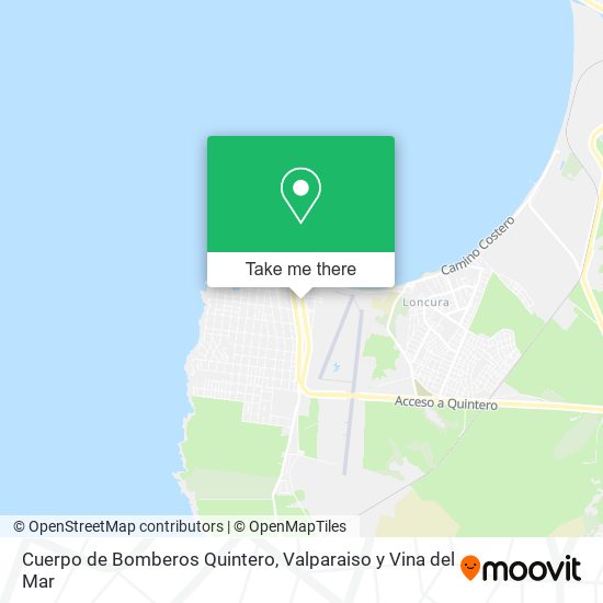 Mapa de Cuerpo de Bomberos Quintero