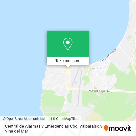 Mapa de Central de Alarmas y Emergencias Cbq