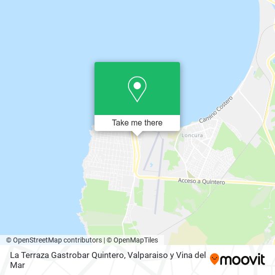 Mapa de La Terraza Gastrobar Quintero