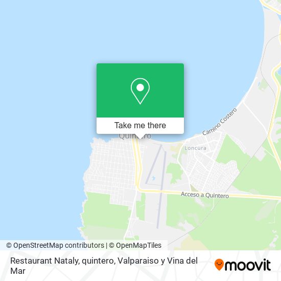 Restaurant Nataly, quintero map