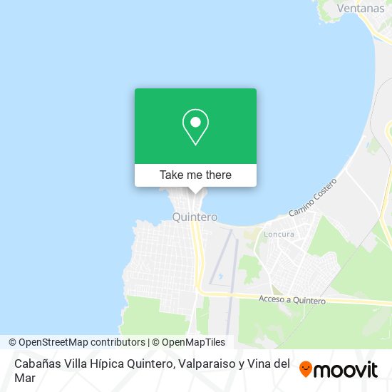 Cabañas Villa Hípica Quintero map