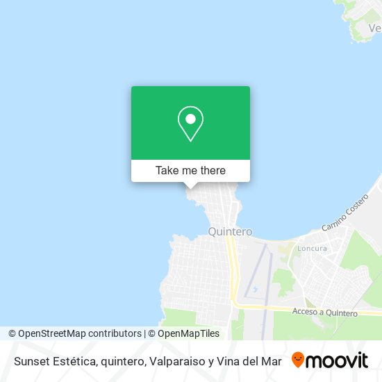 Sunset Estética, quintero map