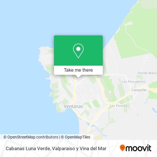 Cabanas Luna Verde map