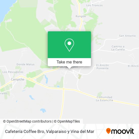 Mapa de Cafetería Coffee Bro