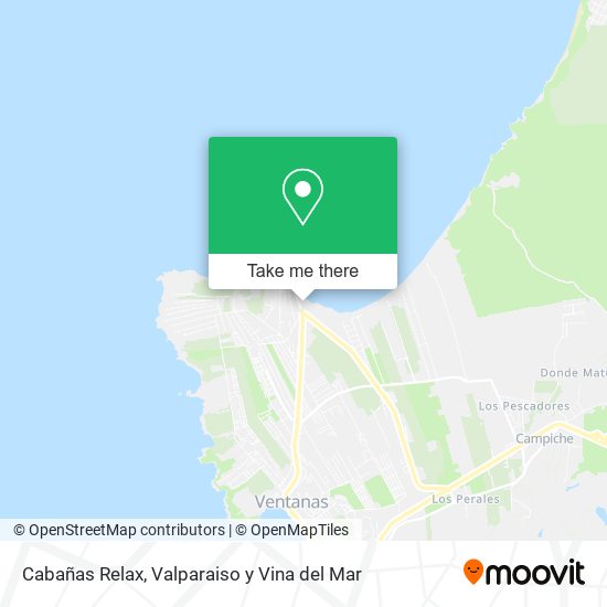 Cabañas Relax map