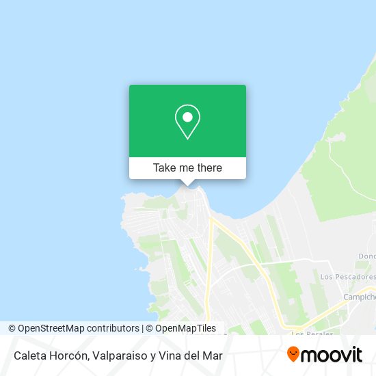 Mapa de Caleta Horcón