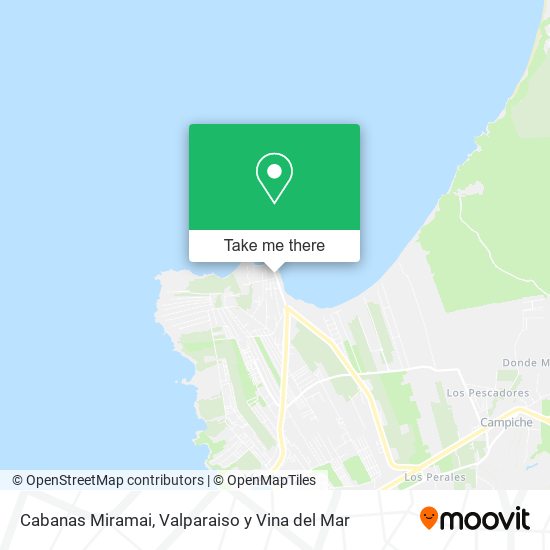 Cabanas Miramai map