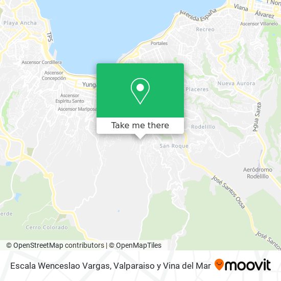 Escala Wenceslao Vargas map
