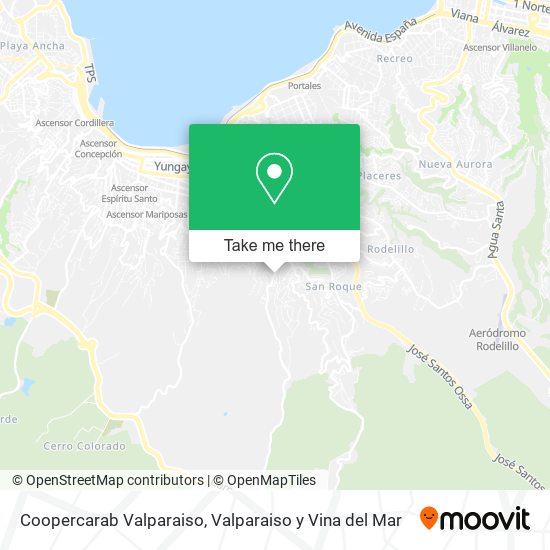 Coopercarab Valparaiso map