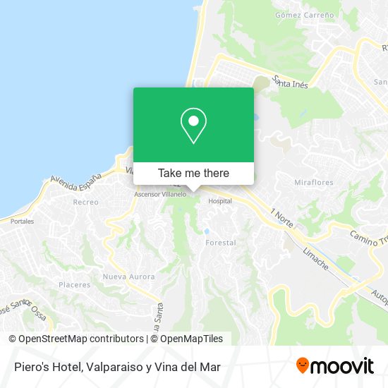Piero's Hotel map