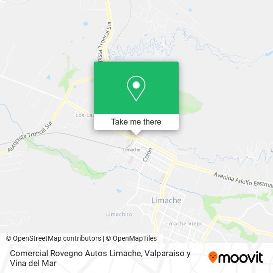 Comercial Rovegno Autos Limache map