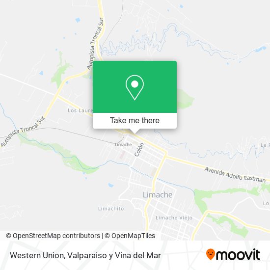 Mapa de Western Union