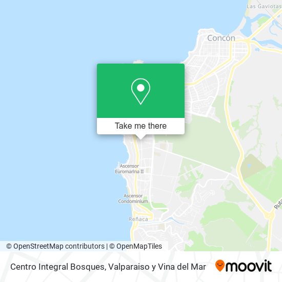 Mapa de Centro Integral Bosques