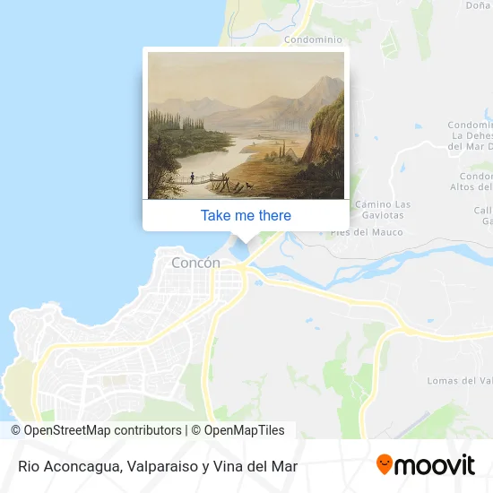 Rio Aconcagua map