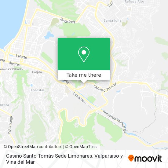 Casino Santo Tomás Sede Limonares map