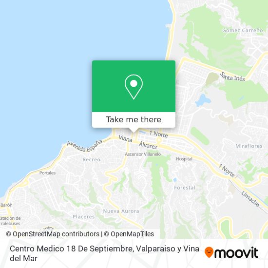 Mapa de Centro Medico 18 De Septiembre