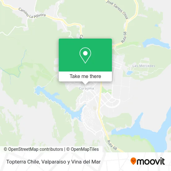 Mapa de Topterra Chile
