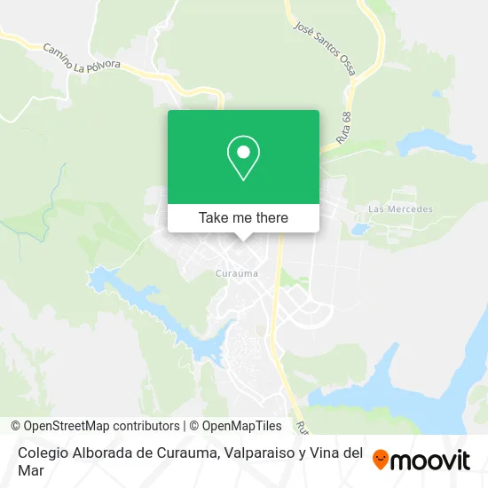 Mapa de Colegio Alborada de Curauma