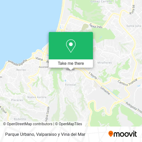 Parque Urbano map