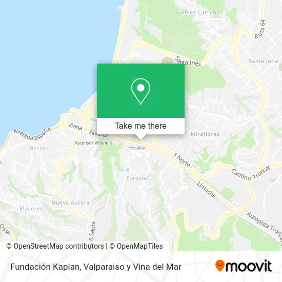 Mapa de Fundación Kaplan
