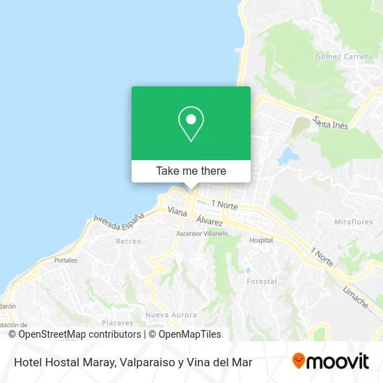 Mapa de Hotel Hostal Maray
