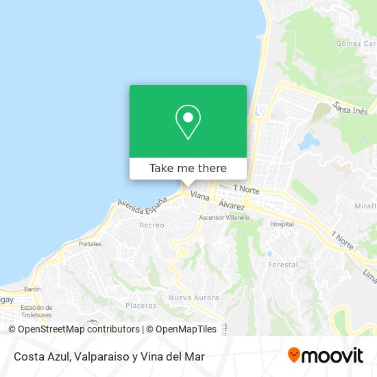Costa Azul map