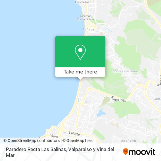 Paradero Recta Las Salinas map