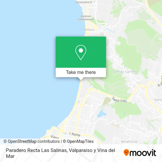 Mapa de Paradero Recta Las Salinas