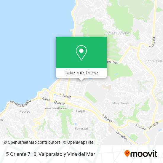 5 Oriente 710 map
